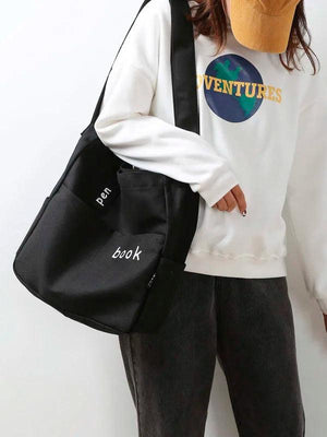 Canvas Shoulder Bag Large Capacity Handbag Women