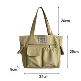 Women's Tote Bag Polyester Handbag Shoulder Canvas Satchel
