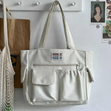 Women's Tote Bag Polyester Handbag Shoulder Canvas Satchel