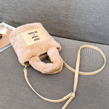Winter Plush Tote Handbag Faux Fur Shoulder Bag