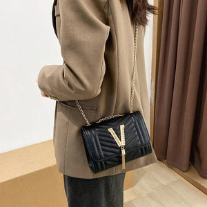 Sequined Diamonds Tassel Women Crossbody Bag Handbag