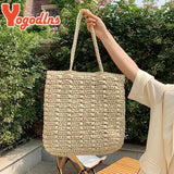 Summer Large Capacity Straw Bag Women Woven Totes Bag Bohemia Beach Handbag