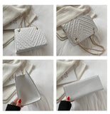 Women's Chain Totes Bags Crossbody Handbags PU Leather