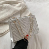 Women's Chain Totes Bags Crossbody Handbags PU Leather
