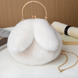 Fluffy Crossbody Messenger Tote Handbag Shopper Wallet for Women