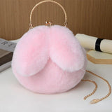 Fluffy Crossbody Messenger Tote Handbag Shopper Wallet for Women