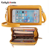 Small Shoulder Bag Women PU Leather Crossbody Touch Screen Phone Bag