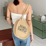 Summer Straw Bag Large Capacity Beach Handbag