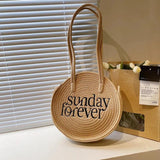 Summer Straw Bag Large Capacity Beach Handbag