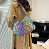 Soft Down Cotton Crossbody Bag Large Capacity Lightweight Handbag