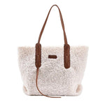 Winter Plush Tote Bag for Women