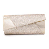 PU Sequin Clutch Bag for Women, Evening Shoulder Bag with Detachable Strap
