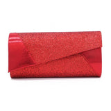PU Sequin Clutch Bag for Women, Evening Shoulder Bag with Detachable Strap