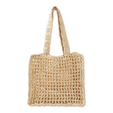Summer Hand-Woven Hollow Weaving Underarm Bag for Seaside Holiday