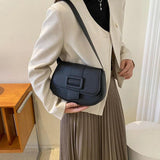 Shoulder Bag Women Leather Underarm Adjustable Strap Solid L