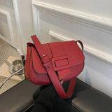 Shoulder Bag Women Leather Underarm Adjustable Strap Solid L