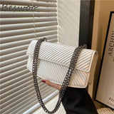Y2K Retro Chain Shoulder Bag Messenger Bag for Women Handbags