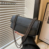 Y2K Retro Chain Shoulder Bag Messenger Bag for Women Handbags
