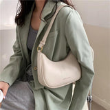 Women's Small Clutch Handbags PU Leather Underarm Shoulder Bag