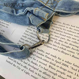 Denim Top-handle Bag Female Tote Bag Casual Large Capacity