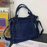 Denim Top-handle Bag Female Tote Bag Casual Large Capacity