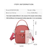 Mini Nylon Women's Shoulder Bag Solid Color High-quality Messenger Handbag
