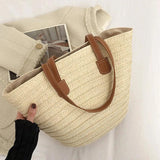 Summer Straw Shoulder Bag Female Large Capacity Totes Handbag