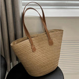 Summer Straw Shoulder Bag Female Large Capacity Totes Handbag