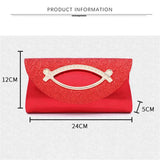 Sequin Shoulder Bag with Detachable Strap