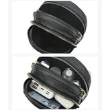 Vintage Leather Shoulder Bag Women's Crossbody Messenger Handbag Purse