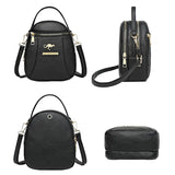 Vintage Leather Shoulder Bag Women's Crossbody Messenger Handbag Purse