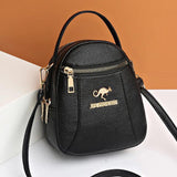 Vintage Leather Shoulder Bag Women's Crossbody Messenger Handbag Purse