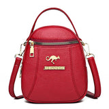 Vintage Leather Shoulder Bag Women's Crossbody Messenger Handbag Purse