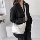 Nylon Quilted Women Shoulder Bag Down Padded Crossbody Bags for Women