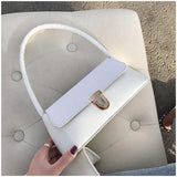 Crocodile Pattern PU Leather Handbags Female Shoulder Bag Ladies Armpit Bag