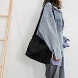 Women's Canvas Crossbody Bag Large Capacity for Spring Summer