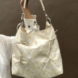MBTI Vintage Tote Bag for Women Large Capacity Handbag