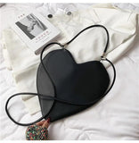 PU Lady Heart Shaped Handbag Lolita Shoulder Bag