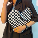 PU Lady Heart Shaped Handbag Lolita Shoulder Bag