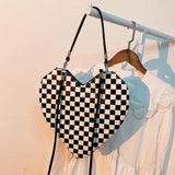 PU Lady Heart Shaped Handbag Lolita Shoulder Bag