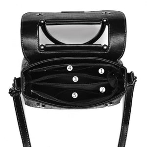 Crocodile Leather Shoulder Bag Women's Crossbody Messenger Handbag