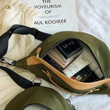 Nylon Crossbody Shoulder Bags for Women Solid Chest Bag Female