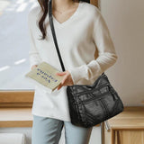 Soft Leather Shoulder Bag Vintage Ladies Crossbody Bags Handbags