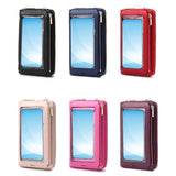 Women Touch Screen Wristlet Handbag Small Wallet Purse Crossbody Phone Bag
