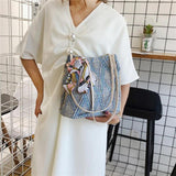 Fairy Woven Silk Scarf Small Bag Shoulder Messenger Bag Female
