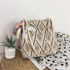 Fairy Woven Silk Scarf Small Bag Shoulder Messenger Bag Female