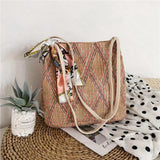 Fairy Woven Silk Scarf Small Bag Shoulder Messenger Bag Female