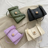 Crocodile Pattern Small Shoulder Bag for Women