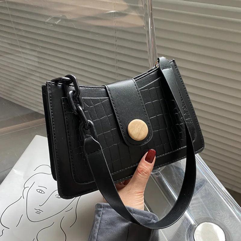 Crocodile Pattern Small Shoulder Bag for Women