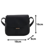 Women's Pu Leather Crossbody Bag Small Flap Messenger Bag